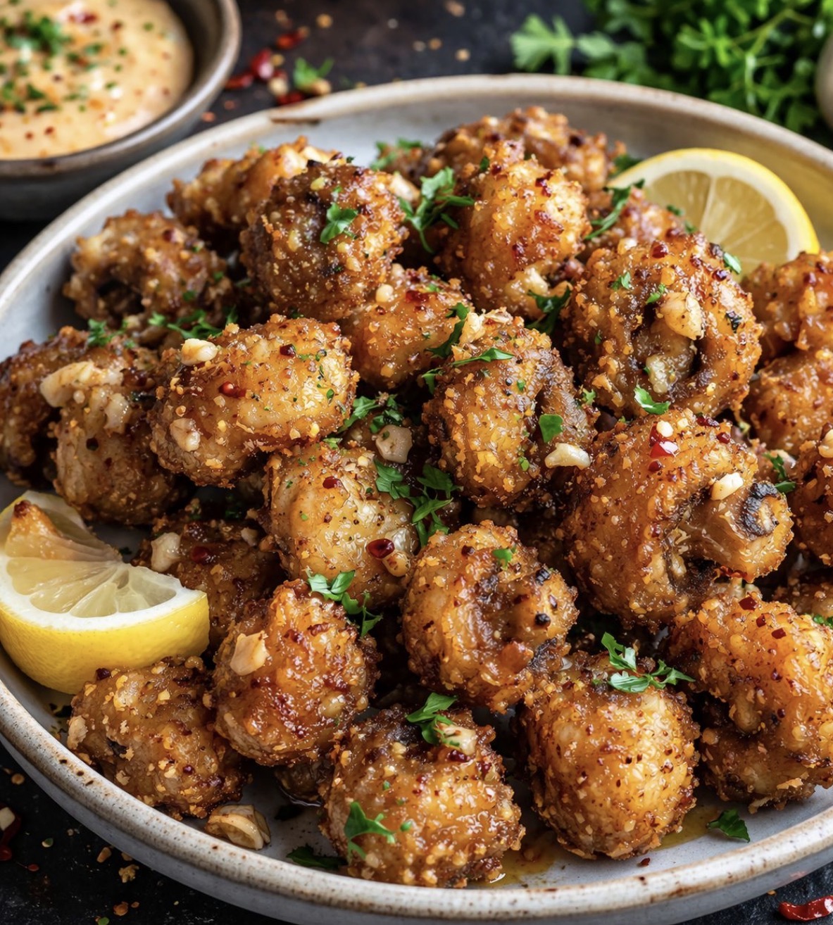 Crispy salt n pepper mushroom