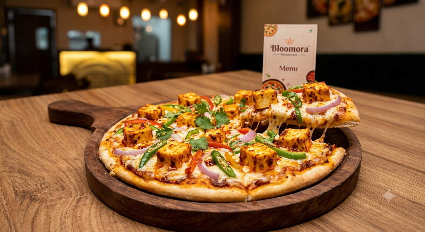 Spicy Cottage Cheese Pizza